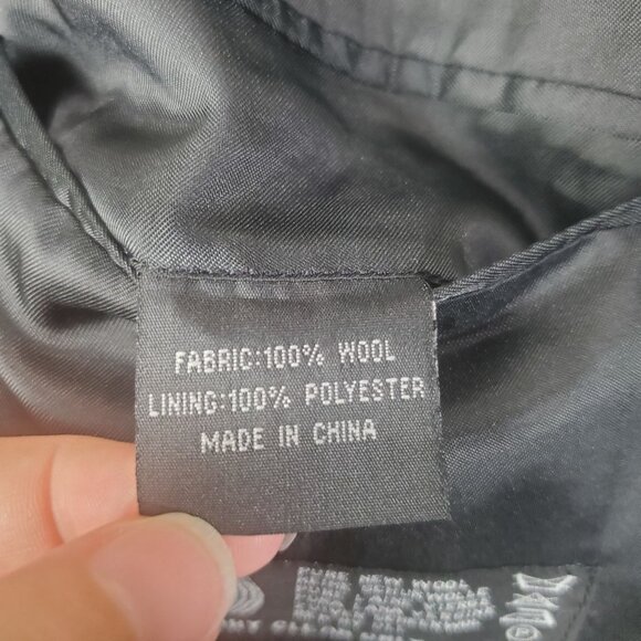 OXFORD Mens Sports Coat SZ 37R Byran 100% Wool Black 3‎ Button Business 96R - Picture 10 of 11